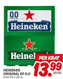 Dekamarkt Heineken original of 0.0 aanbieding