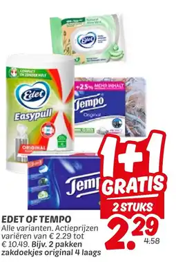 Dekamarkt Edet of tempo aanbieding