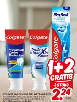 Dekamarkt Colgate tandenborstel of tandpasta aanbieding