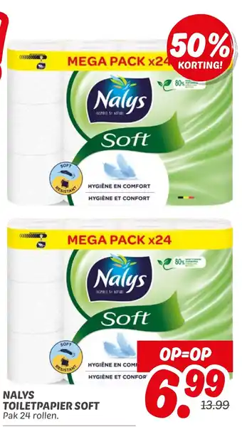 Dekamarkt Nalys toiletpapier soft aanbieding