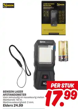 Dekamarkt Benson laser afstandsmeter aanbieding