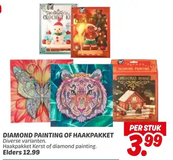 Dekamarkt Diamond painting of haakpakket aanbieding