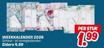 Dekamarkt Weekkalender 2026 aanbieding