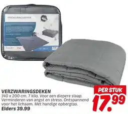 Dekamarkt Verzwaringsdeken aanbieding