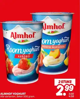 Dekamarkt Almhof yoghurt aanbieding