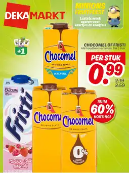 Dekamarkt Chocomel of fristi aanbieding