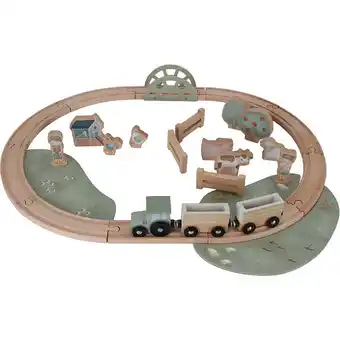 Intertoys Little Dutch Little Farm houten treinset aanbieding
