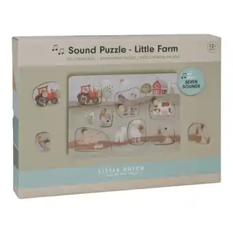Intertoys Little Dutch Little Farm geluidenpuzzel aanbieding