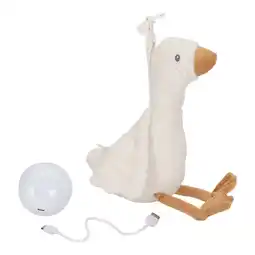 Intertoys Little Dutch Newborn Naturals Licht & Geluid knuffelgans aanbieding