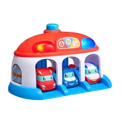 Intertoys Teamsterz Tiny Tumble garage met 3 auto's aanbieding