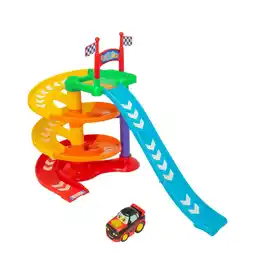 Intertoys Tiny Teamsterz Beep & Go racebaan met auto aanbieding