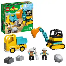 Intertoys LEGO DUPLO truck en graafmachine met rupsbanden 10931 aanbieding