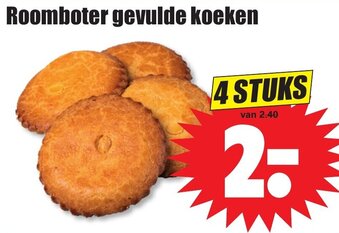 Dirk Roomboter gevulde koeken 4 stuks aanbieding