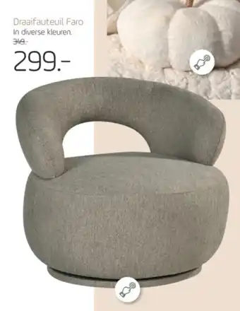 Coppelmans Draaifauteuil Faro aanbieding