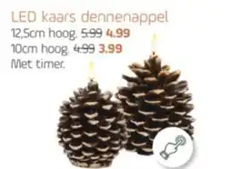 Coppelmans LED kaars dennenappel aanbieding