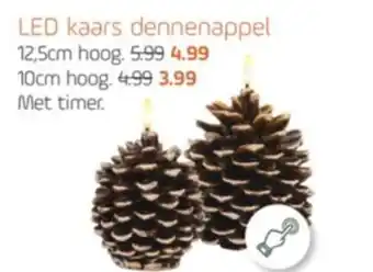 Coppelmans LED kaars dennenappel aanbieding
