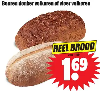 Dirk Boeren donker volkoren of vloer volkoren aanbieding