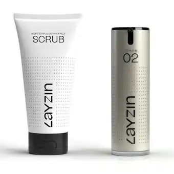 Douglas LAYZIN Zachte Exfoliërende Gezichtsscrub & Intens Anti-Aging Serum aanbieding