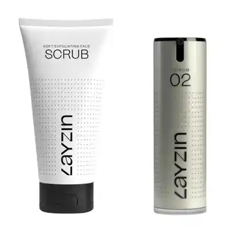 Douglas LAYZIN Zachte Exfoliërende Gezichtsscrub & Intens Anti-Aging Serum aanbieding