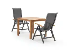 Kees Smit Bellagio Lugo/Liverpool 90cm dining tuinset 3-delig verstelbaar aanbieding