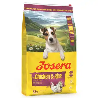 Zooplus 10kg Josera Adult Mini Kip & Rijst droogvoer voor honden aanbieding