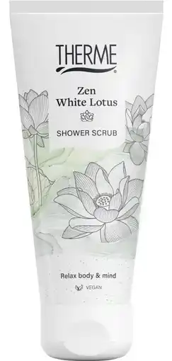 De Online Drogist Therme Zen White Lotus Shower Scrub aanbieding
