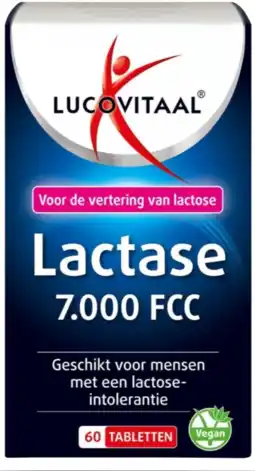 De Online Drogist Lucovitaal Lactase 7.000 FCC Tabletten aanbieding