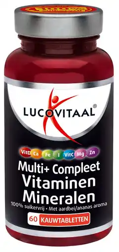 De Online Drogist Lucovitaal Multi+ Vitaminen & Mineralen Kauwtabletten aanbieding