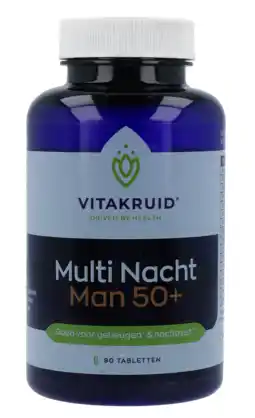 De Online Drogist Vitakruid Multi Nacht Man 50+ 100% Vegan 90 aanbieding
