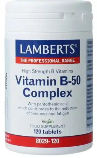 De Online Drogist Lamberts Vitamine B-50 Complex Tabletten aanbieding