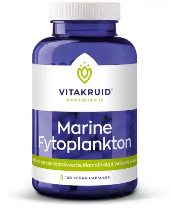 De Online Drogist Vitakruid Marine Fytoplankton Vegan Capsules aanbieding