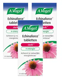 De Online Drogist A.Vogel Echinaforce Sterk** + Energie* Tabletten Multiverpakking aanbieding