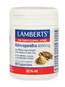 De Online Drogist Lamberts Ashwagandha 6000mg Capsules aanbieding