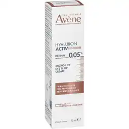 De Online Drogist Eau Thermale Avène Hyaluron Activ Prodecure Retinal 0.05% Micro-Lift Eye & Lip Cream aanbieding