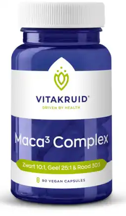De Online Drogist Vitakruid Maca³ Complex Vegan Capsules aanbieding