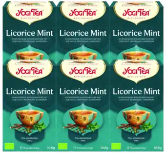 De Online Drogist Yogi Tea Licorice Mint Voordeelverpakking aanbieding