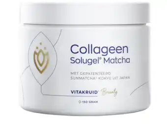 De Online Drogist Vitakruid Collageen Solugel Matcha aanbieding
