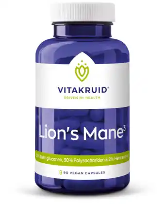 De Online Drogist Vitakruid Lions Mane³ Capsules aanbieding