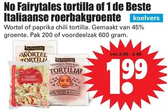 Dirk No Fairytales tortilla of 1 de Beste Italiaanse roerbakgroente aanbieding