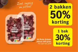 Albert Heijn AH rode druiven pitloos aanbieding