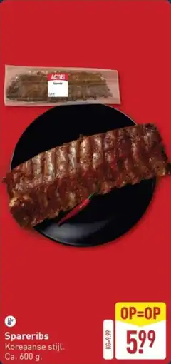 ALDI Spareribs aanbieding