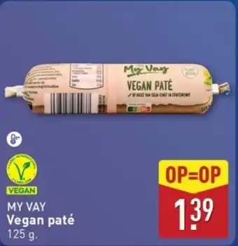 ALDI My Vay Vegan Paté aanbieding
