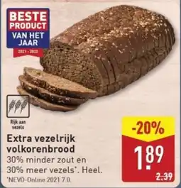 ALDI Extra Vezelrijk Volkorenbrood aanbieding