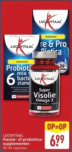ALDI Lucovitaal Visolie of probiotica supplementen aanbieding