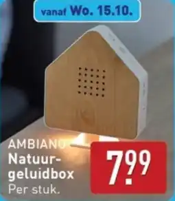 ALDI Ambiano Natuurgeluidbox aanbieding