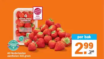Albert Heijn AH Nederlandse aardbeien aanbieding