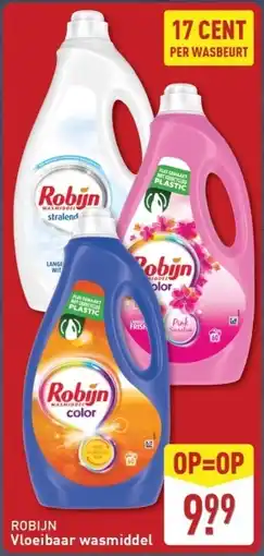 ALDI Robijn Vloeibaar wasmiddel aanbieding