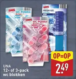 ALDI UNA wc blokken aanbieding