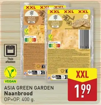 ALDI Asia green garden Naanbrood aanbieding