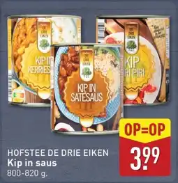 ALDI Hofstee de drie eiken Kip in saus aanbieding